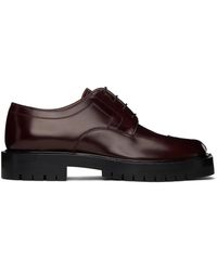 Maison Margiela - バーガンディ Tabi County レースアップ オックスフォード - Lyst