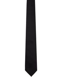Tom Ford - Cravate Noire À Motif Chevronné Surdimensionné - Lyst