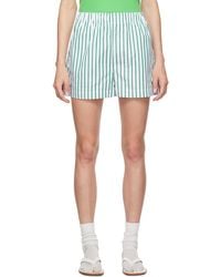 Sporty & Rich - Sportyrich ーン&ホワイト Src ショートパンツ - Lyst