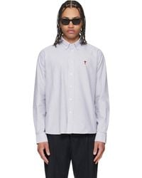 Ami Paris - Cotton Ami De Coeur Oxford Shirt - Lyst