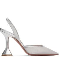 AMINA MUADDI - Holli Mesh Sling 95 Heels - Lyst