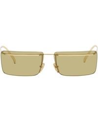 Prada - Rimless Metal Rectangle Sunglasses - Lyst