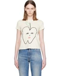 MM6 by Maison Margiela - Apple Cropped T-Shirt - Lyst