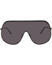 Rick Owens - Black Shield Sunglasses - Lyst