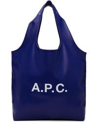A.P.C. - ブルー Ninon トートバッグ - Lyst