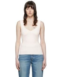 Rag & Bone - Off-white Viscose Tank Top - Lyst