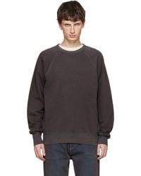 Les Tien - Heavyweight Binded Neck Raglan Sweatshirt - Lyst