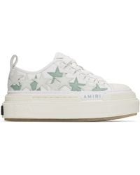 Amiri - Buffed Leather Platform Low-Top Sneakers - Lyst
