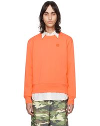 Acne Studios - Orange Patch Sweatshirt - Lyst