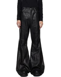 Rick Owens - Temple Bolan Bootcut Leather Pants - Lyst