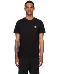 Moncler - Three-Pack Logo Patch Cotton T-Shirts - Lyst