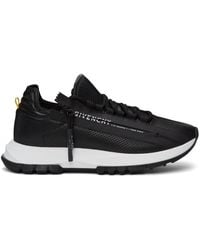 Givenchy - Black Perforated Leather Spectre Runner Zip Low Sneakers - Lyst