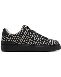 Balmain - B-Court Monogram Sneakers - Lyst