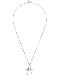 Emanuele Bicocchi - Double Cross Necklace - Lyst