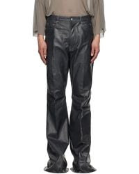 Rick Owens - Hollywood Bolan Bootcut Leather Pants - Lyst