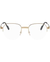 Cartier - Gold Round Glasses - Lyst