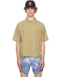 Satisfy - Khaki Peaceshell River Short Sleeves Shirt - Lyst