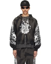 THUG CLUB - Six Riding Skull Zip-Up Hoodie - Lyst