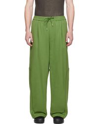 Juun.J - Pantalon de survêtement vert en coton - Lyst