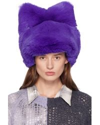 Acne Studios - Fluffy Bow Beanie - Lyst