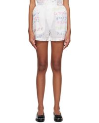 Bode - White Familial Hall Boxer Shorts - Lyst