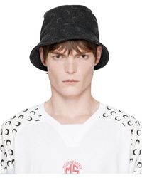 Marine Serre - Moon Laser Denim Bucket Hat - Lyst