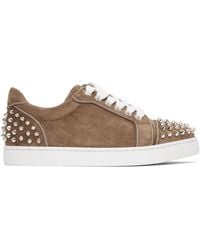 Christian Louboutin Vieira 2 Orlato Suede Sneakers in Pink | Lyst