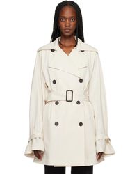 TOTEME - Off- Washed Cotton Trench Coat - Lyst