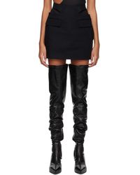 Dion Lee - Minijupe Noire À Boucle À Ardillon - Lyst