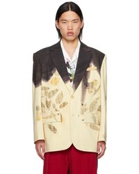 Feng Chen Wang - Off- Plant-dyed Blazer - Lyst