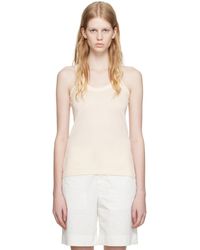 Lemaire - Off-white Rib Tank Top - Lyst