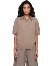 Entire studios - Short Sleeve Knit Polo - Lyst