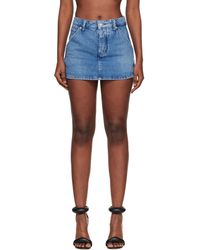 Alexander Wang - Denim Carpenter Mini Skort - Lyst