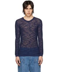 Jacquemus Navy La Maille Elie Jumper - Blue