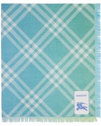 Burberry - Gradient Check Wool Silk Scarf - Lyst