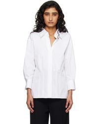 Givenchy - Slashed Poplin Shirt - Lyst
