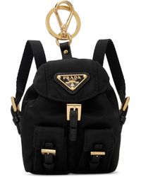 Prada - Mini Icon Re-Nylon Bag Charm Keychain - Lyst