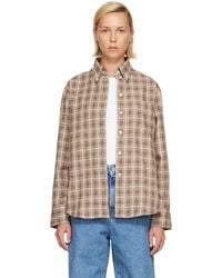 Rohe - Oxford Bouclé Check Shirt - Lyst