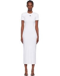 Marine Serre - Moon Logo Ribbed Jersey Tube Maxi Dress - Lyst