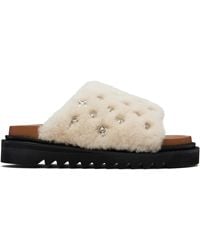 Toga Virilis - Off- Shearling Sandals - Lyst