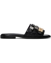 Ganni - Sue Triple Flat Sandals - Lyst
