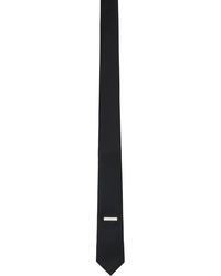 C2H4 - Cravate noire à plaque à logo - Lyst