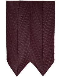 Pleats Please Issey Miyake - Burgundy January Monthly Scarf - Lyst