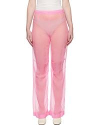 ALAINPAUL - Mousseline Silk Chiffon Knee Trousers - Lyst