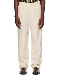 Commas - Off- Textured Tailored Trousers - Lyst