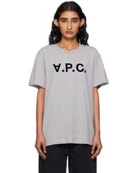 A.P.C. - グレー Standard Grand Vpc Tシャツ - Lyst