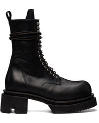Rick Owens - Tower Lace Up Bogun Boots - Lyst