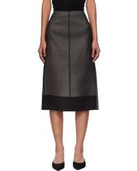 GIA STUDIOS - Lucienne Midi Skirt - Lyst
