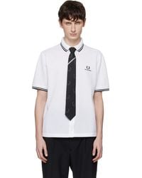 Fred Perry - Kris Van Assche Edition Pinstripe Short Sleeve Shirt - Lyst