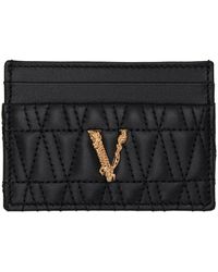 Versace - Porte-cartes virtus noir - Lyst